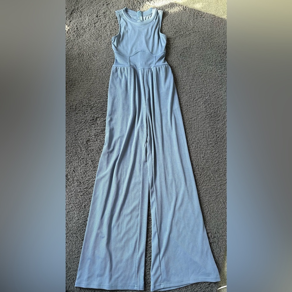 NWT Cider size small blue jumpsuit